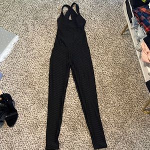 Cross Open back romper